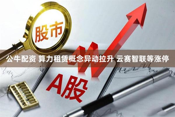 公牛配资 算力租赁概念异动拉升 云赛智联等涨停