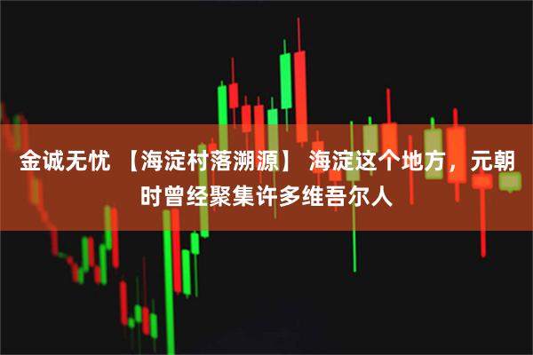金诚无忧 【海淀村落溯源】 海淀这个地方,元朝时曾经聚集许多维吾尔人