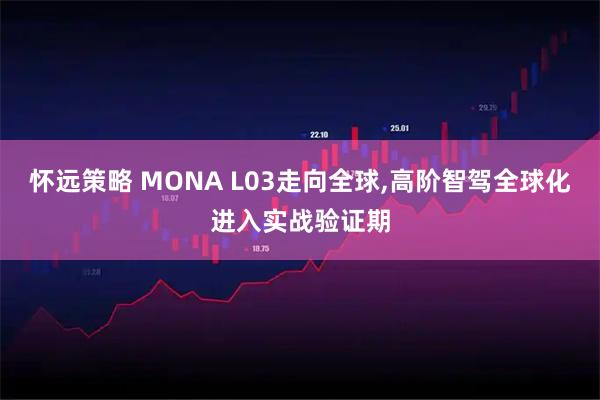 怀远策略 MONA L03走向全球,高阶智驾全球化进入实战验证期