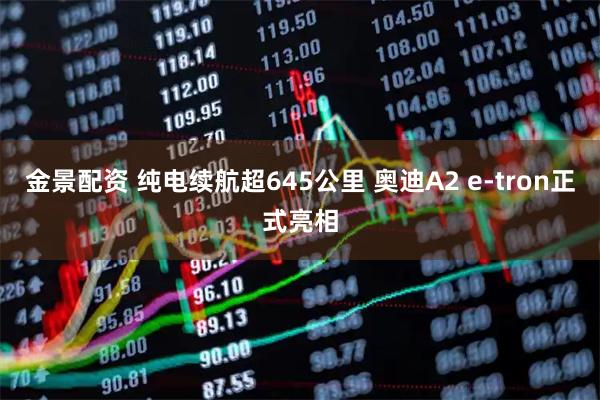 金景配资 纯电续航超645公里 奥迪A2 e-tron正式亮相