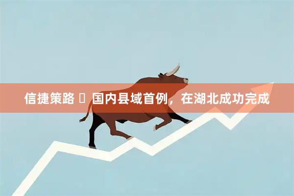 信捷策路 ​国内县域首例，在湖北成功完成